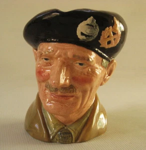 ROYAL DOULTON Toby Jug of MONTY WWII Field Marshal - LARGE 6-1/4" - 1st Quality - Picture 1 of 21