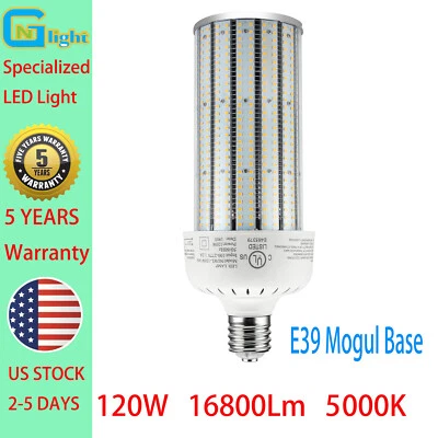 LED Corn Light 120W AC480V Warehouse Parking Lot High Bay Fixture Area Lamp Bulb - Image 1 of 4