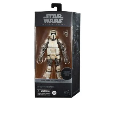 FIGURA 6" STAR WARS THE MANDALORIAN SERIE NEGRA CARBONIZADA SCOUT TROOPER 2021 Foto 1 de 4