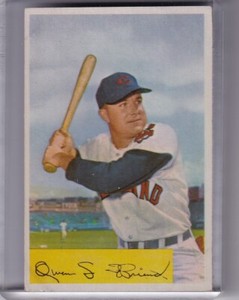 1954 BOWMAN #212 OWEN FRIEND CLEVELAND INDIANS 0213