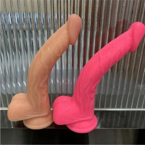 HUGE Realistic 8.85" Dildo Suction Anal Vagina Sex Toys Women Gspot Masturbator - Picture 1 of 25