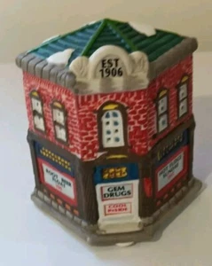 Colección Home Town America Gema Drogas Porcelana Pueblo de Navidad 1993  - Imagen 1 de 11