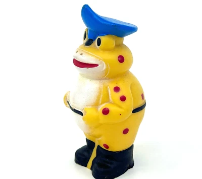 Unkerich Toad Squeaky Vinyl Toy Lurchi Salamander Mascot Friend 4in Germany - Image 1 of 4