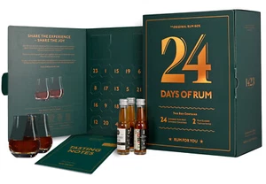 Adventskalender / 24 Days of Rum inc. 2 Tasting Gläser / 24x20 ml. / 38-75% Vol. - Bild 1 von 7