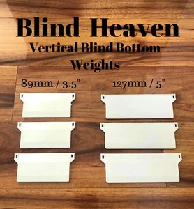 VERTICAL BLIND WEIGHTS 3.5" 89mm & 5" 127mm REPLACEMENT SPARE BLIND PARTS REPAIR - Picture 1 of 11
