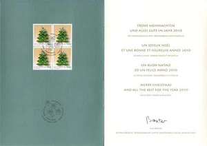 Suiza: MiNr. 2128, "Árbol de Navidad 2009", tarjeta regalo, ESSt - Imagen 1 de 1