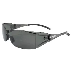 GLOBAL VISION EYE-Q SAFETY GLASSES SIDE SHIELD SHATTERPROOF UV400 SMOKE - Picture 1 of 8