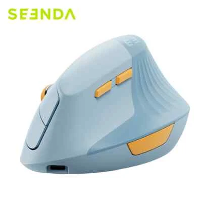 Seenda Vertical Wireless Mouse Type C Rechargeable Ergonomic USB & Type C Mice - Image 1 of 4