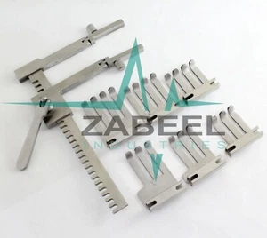 Juego de retractores de laminectomía quirúrgica modelo francés con brazos bisagras y seis cuchillas - Imagen 1 de 2