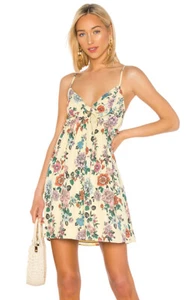 Jack by BB Dakota Revolve Last Summer Floral Dress Yellow Size 0 2 4 or 6 *NEW* - Picture 1 of 4