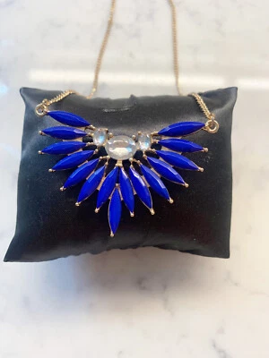 Аксессуары ожерелье женщин золото фиолетовый драгоценных камней золотистый колючий персонаж заявление  - Изображение 1 из 4