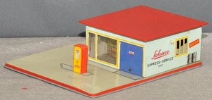 Schuco 1502 Express Service Shell Tankstelle Blech 50er Jahre - Picture 1 of 1