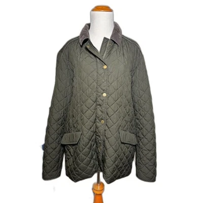 Tommy Hilfiger Chaqueta Acolchada Verde Oliva XXL Ecuestre Antiguo Dinero Abrigo Ropa de Trabajo Foto 1 de 4