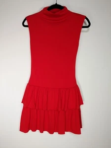 Minikleid Wild Fable Größe XXS 2XS rot ärmellos Rollkragen Stufen - Bild 1 von 6