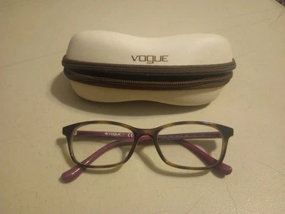 Marco de gafas Vogue VO5053-2406 unisex púrpura tortuga rectangular 53-16-140 Foto 1 de 4