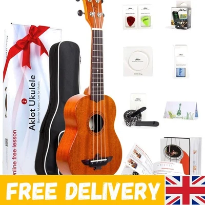 21" Mahogany Soprano Ukulele Beginner Kit with Accessories & Instruction Booklet - Image 1 of 4