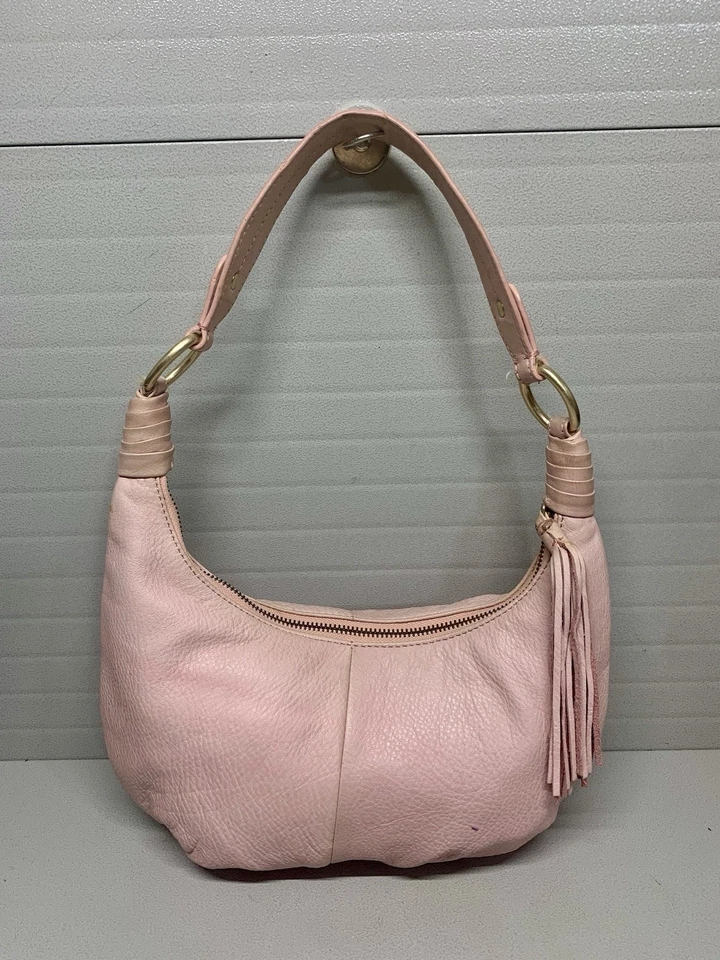 Маленькая сумка-хобо SIGRID OLSEN пудровая розовая мягкая шагреневая кожа - Изображение 1 из 4