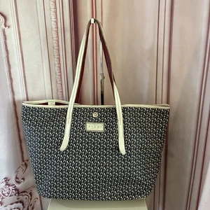 Roberta Pieri Black & White Double Handle Tote Bag Handtasche Italy Schultertasche - Bild 1 von 24