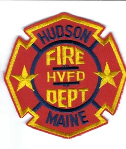 Hudson (Penobscot County) Maine ME Freiwillige Feuerwehr patch - NEU! Clothback - Bild 1 von 1