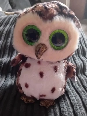 Ty Beanie Boos Sammy The Owl, Small Plush Soft Toy, BNWT - Image 1 of 4