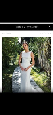 Justin Alexander Wedding Dress - Image 1 of 4