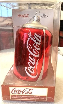 Lata de Coca Cola Kurt Adler 2012 adorno de Navidad en caja original Foto 1 de 4