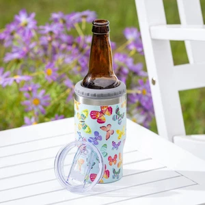 Butterfly Toile Edelstahl Viertel Kühler Silikon Kappe und Becher Schieber Li - Bild 1 von 4
