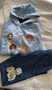 Disney Brand Hoodie and Leggings - Girls Size 8 NWOT - Picture 1 of 3
