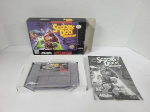 Scooby-Doo Mystery (Nintendo SNES, 1995) Autentico Completo CIB Manuale TESTATO - Foto 1 di 7