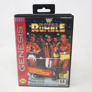 Vintage 1993 90s Sega Mega Drive Genesis WWF Wrestling Royal Rumble Video Game - Picture 1 of 13
