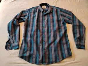 Burberry London Hemd Baumwolle blau kariert Größe L Langarm Herrenmode Hemd  - Bild 1 von 10