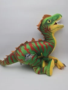 Jurassic World Dino Hybrid Plush Large 24” Velociraptor JW Green Red Stripes... - Picture 1 of 4