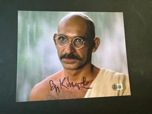 Ben Kingsley Rare! autographed signed classic Ghandi 8x10 photo Beckett BAS coa - Picture 1 of 1