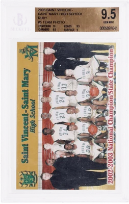 2003 Saint Vincent-Saint Mary High School Ruby LeBron James /2003 BGS 9.5 RC - Image 1 of 2