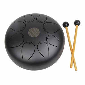 Tambor Wuyou-10 pulgadas instrumentos de percusión handpan tambor color negro con bolsa gratis - Imagen 1 de 4