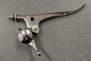 GENUINE FACTORY NOS TRIUMPH PRE UNIT CHROME BRAKE AND CHOKE LEVER 7/8" REF B2L - Picture 1 of 4