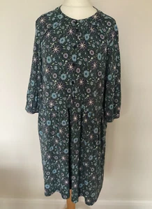 Túnica Seasalt Dod Estilo Calzoncillo Vestido Boho Azul Verde Púrpura Floral Reino Unido 16 Pequeño - Imagen 1 de 12