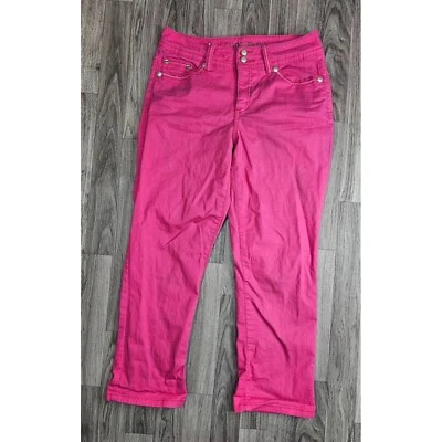 Code Bleu Womens Size 6 / 27 Embroidered Pink Denim Jeans - Image 1 of 4