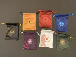 Juego de 7 bolsas de microfibra con cordón para juego de mesa de guadaña NUEVO - Imagen 1 de 1