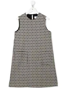 Señorita Lemoniez Paris Black White Sleeveless Checked Dress $162 SZ 14 - Picture 1 of 7