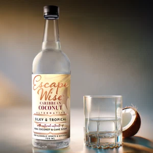 Caribbean Coconut Non-Alcoholic Rum Liqueur (Alcohol Free) - Picture 1 of 4