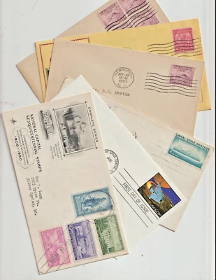 US FDC Lot of 6 Covers  1932-1993, Including better ones. Take a Look !! ++ - Image 1 of 3