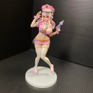 Super Sonico Special Figure Pink Police Headphone Laser Gun Kawaii Anime Rare - Picture 1 of 18