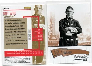 (18) 2014 Panini Classics #99 Nap LaJoie CLEVELAND INDIANS Base Card Lot 22 - Picture 1 of 1