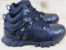 Reebok Mens Size 9.5 Black Leather Work Boots Trailgrip AT Int MetGuard Safety 