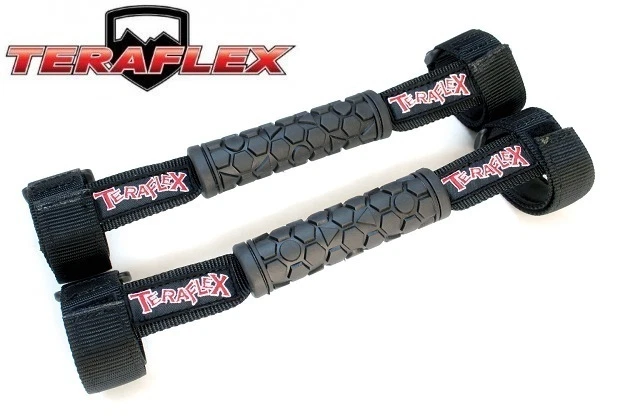 Kit de manijas de agarre delanteras TeraFlex par para 03-06 Jeep Wrangler TJ LJ 4830301 negro Foto 1 de 1