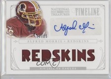 2013 Panini National Treasures Team Nickname Prime /25 Alfred Morris #5 Auto