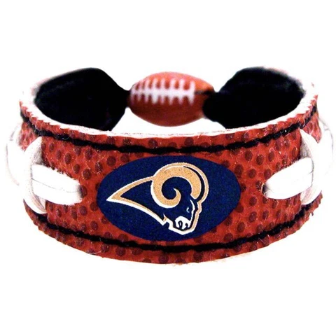 Los Angeles Rams Bracelet Wristband NFL Classic Genuine Football Material Cover
