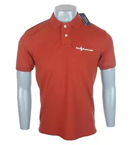 Neu echtes Herren Ralph Lauren Stretch Poloshirt geprägt rot - Bild 1 von 4