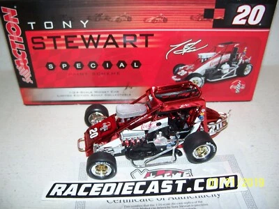 Tony Stewart #20 Cromo 2006 CHILI BOWL COCA'COLA/OLD SPICE ENANO ACCIÓN 1/24 Foto 1 de 4